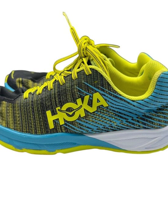 Hoka One One Evo Carbon Rocket Running Shoes Blue/Yellow Men\'s Size 8 main image 10